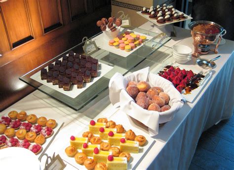 French Pastry Dessert Buffet Id Hook Myself Up With Filled Plates Of