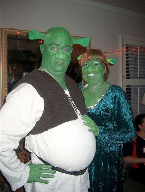Shrek And Fiona 2 Funny Costumes Funny Couple Costumes Couples Costumes