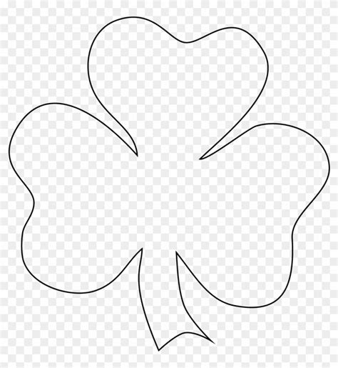 Shamrock Clipart Black And White Png