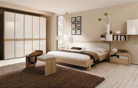 warna cat dinding krem kamar tidur minimalis interior rumah