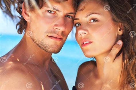 Cute Couple Stock Image Image Of Loving Beach Holding 3036949