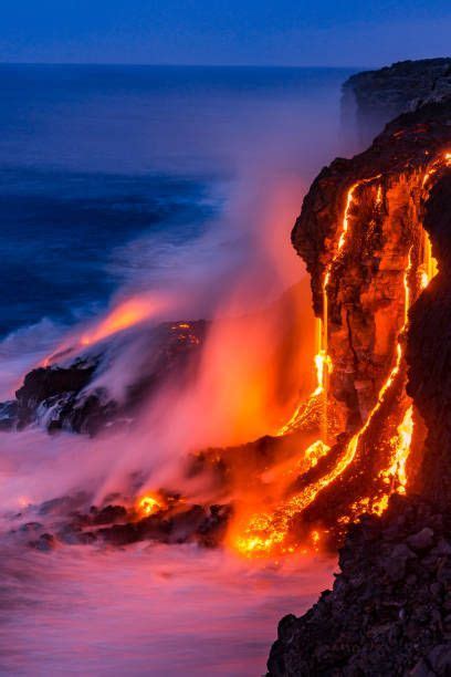 Lava Falls At Kilauea Hawaii En Paisajes Jard N De Invierno Volcanes