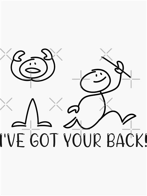 Ive Got Your Back Sticker By Marouanghai Redbubble
