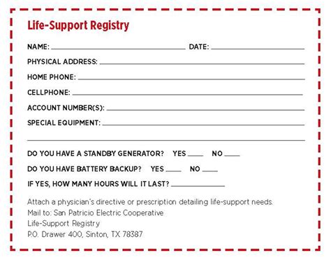 Life Support Energy Rebate