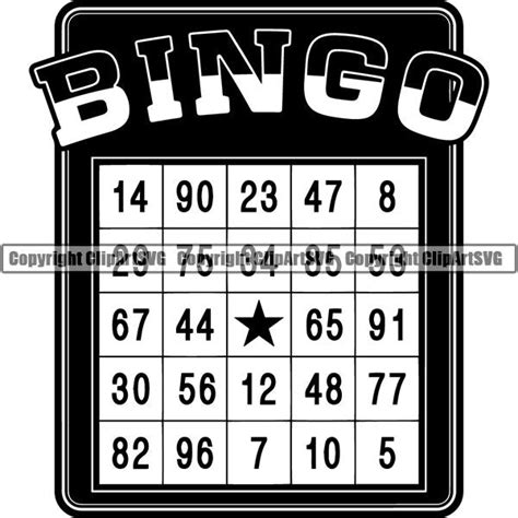 Game Bingo Card Clipart Svg Clipart Svg