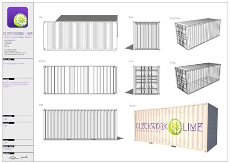 Iso Container Autocad Drawings Reporterpasa