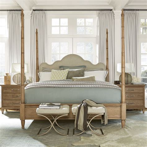 Melville Upholstered Bed Four Poster Bed Frame Universal Furniture Bedroom Decor