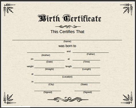 Using one of our free certificate templates, our free certificate generator will create your certificate instantly for you to download and print on your own now you can create your own personalized certificates in an instant! Birth Certificate Template - 38+ Word, PDF, PSD, AI ...