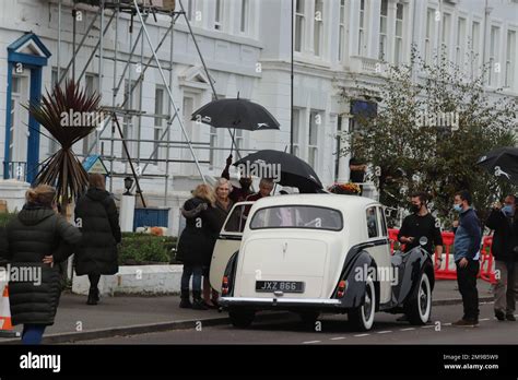 Actor Steve Coogan Filming A Bbc Drama The Reckoning In Llandudno North Wales About The