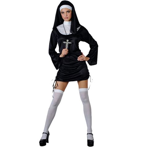 Adult Religious Fancy Dress Costume Priest Church Monk Nun Sister