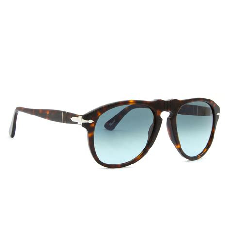 Persol 649 Aviator Sunglasses 24 86 Havana Tortoise Blue Gradient Po0649 54 Mm Ebay