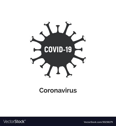 Coronavirus Covid 19 Icon Pandemic Corona Vector Image