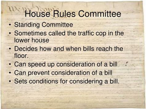 Why Is The House Rules Committee Often Called The Traffic Cop Housejullla