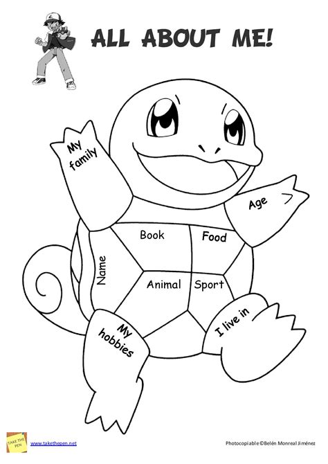 Printable Pokemon Educational Worksheets