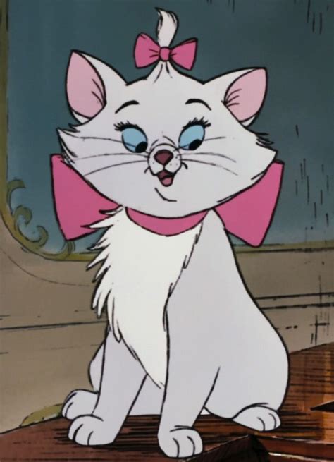 Marie Is A Major Character In The 1970 Disney Film The Aristocats She Is A White Furred Kitten