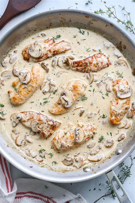 Cream Of Mushroom Chicken Simply Home Cooked