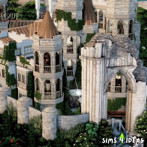 Highgarden Castle The Sims 4 Speedbuild No Cc Id Sims4ideas Artofit