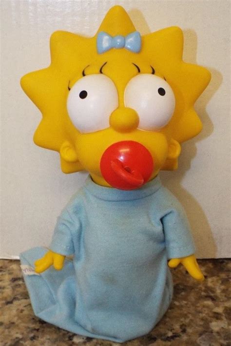 Maggie Simpson Doll The Simpsons Cartoon Vynil Body With Working