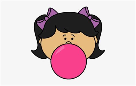 Download Girl Blowing Bubblegum Bubble Clip Art Blowing Bubble Gum
