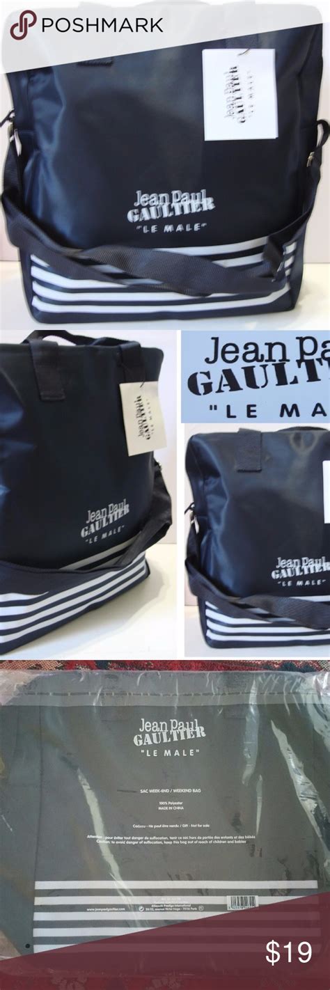 On top was his latest one, the one that had stopped going the rounds six months before. Jean Paul Gaultier "LE MAN" Weekend Bag Navy Blu NWT (With ...