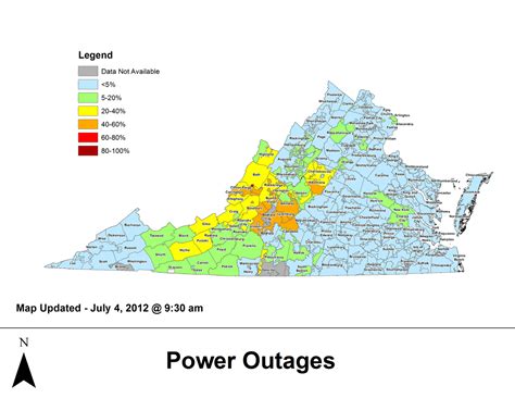Dominion Virginia Power Outages Map World Map