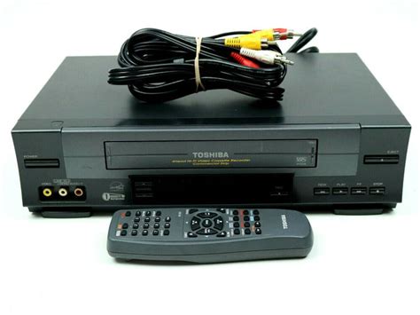 Toshiba W 528 VHS VCR 4 Head Hi Fi Video Cassette Recorder Remote