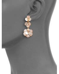 Lyst Kate Spade New York Disco Pansy Mother Of Pearl Drop Earrings In