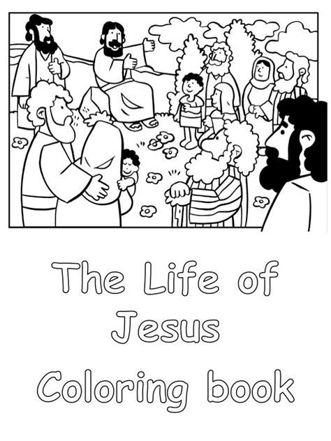 The Life Of Jesus For Children Coloring Book