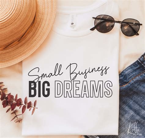 Small Business Big Dreams Svg Inspirational Svg Motivational Etsy