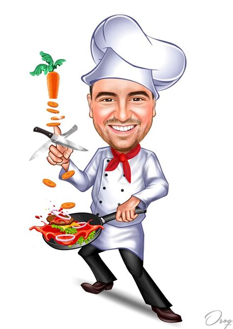 Chef Cartoon Caricature Cartoon Design Caricature Sketch