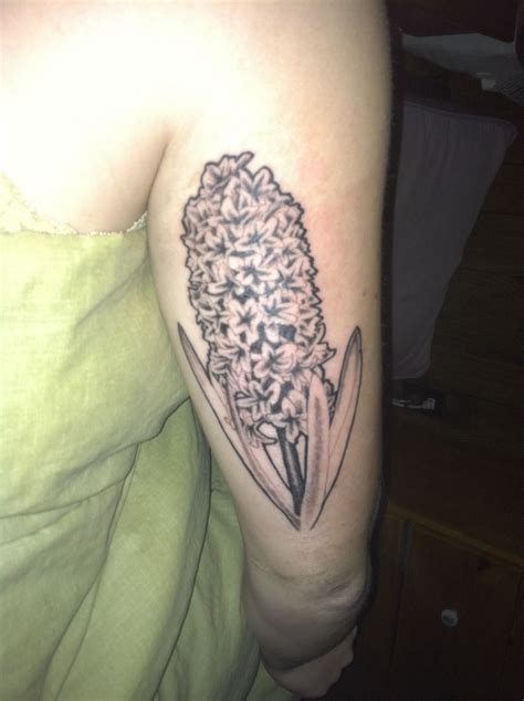 My Half Finished Hyacinth Tattoo Color Is Next Work Done By Jean