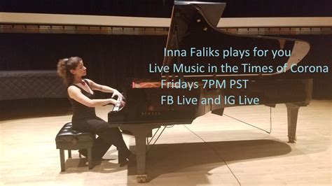 Alumna Pianist Inna Faliks Offers Corona Fridays Livestream Music