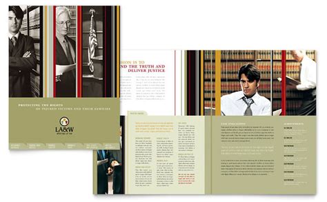 lawyer law firm brochure template design
