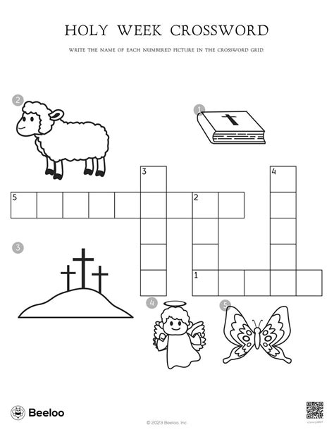 Easter Themed Crossword Puzzles • Beeloo Printables