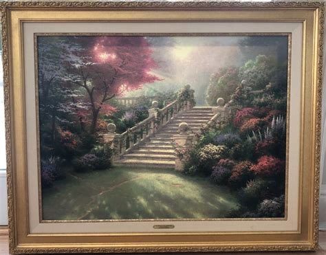 Thomas Kinkade Stairway To Paradise Gallery Proof 508 1 400 With Images Canvas Frame