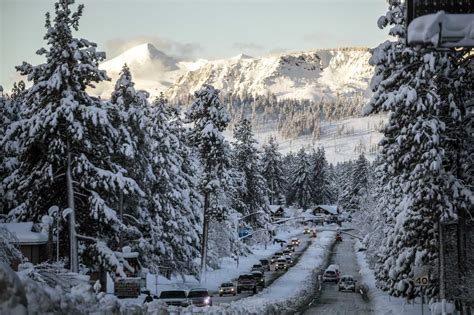 California Winter Storm Brings Sierra Snow Pack To 10 Year High