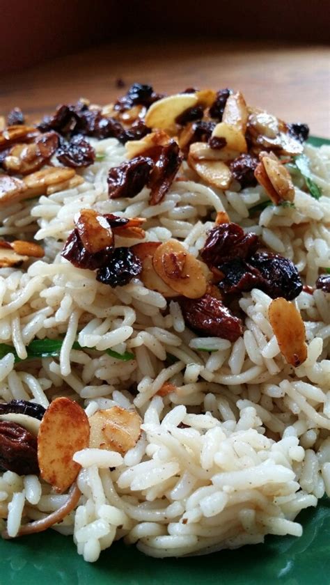 Armenian Rice Pilaf With Raisins And Almonds Recipe Pilaf Recipes