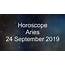 Aries Daily Horoscope 24 September 2019  YouTube