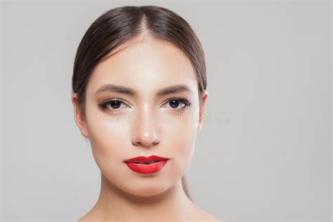 Beautiful Female Face Close Up Stock Photo Image Of Brown Girl