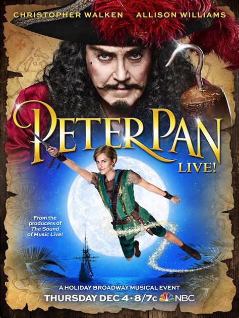 He lives on the magical island of. Peter Pan Live Poster With Christopher Walken and Allison ...