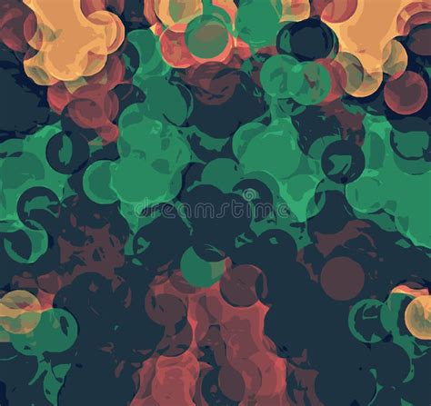 Green Brown Orange And Black Painting Background Stock Illustration