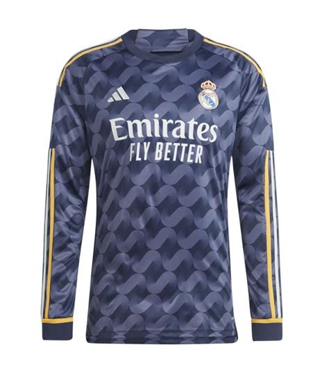 Maillot Real Madrid 2023 2024 Extérieur Manches Longues