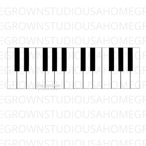 Piano Keys Svg Piano Keyboard Svg Music Clipart Files Etsy Singapore