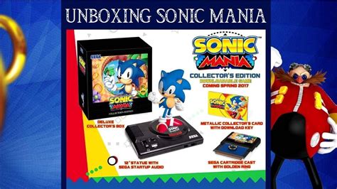 Sonic Mania Collectors Edition Unboxing Fr Youtube