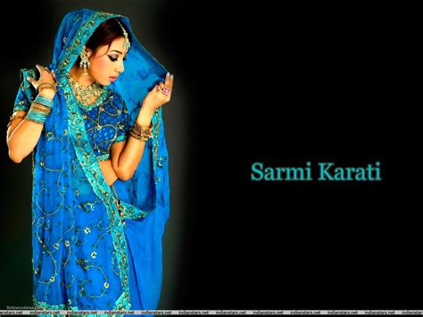 Sarmi Karati Indian Models Blue Saree Saree