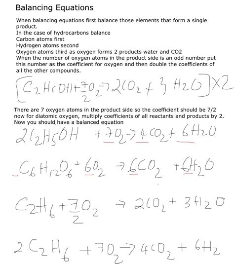 Balancing chemical equations worksheet easy pdf tessshlo. 14 Best Images of Types Of Reactions Worksheet Answers - Balancing Chemical Equations Worksheet ...