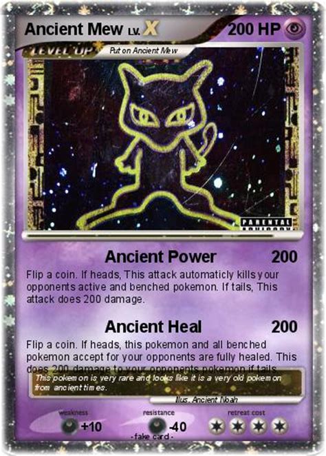 Check out our ancient mew card selection for the very best in unique or custom, handmade pieces from our card games shops. Pokémon Ancient Mew 219 219 - Ancient Power - My Pokemon Card