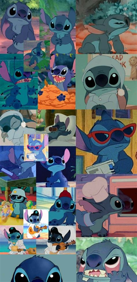 Wallpaper Stitch In 2021 Disney Collage Disney Characters Wallpaper