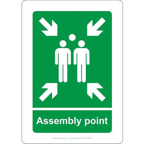 Assembly Point Sign Jps Online