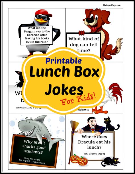 Printable Lunch Box Jokes Printable Word Searches